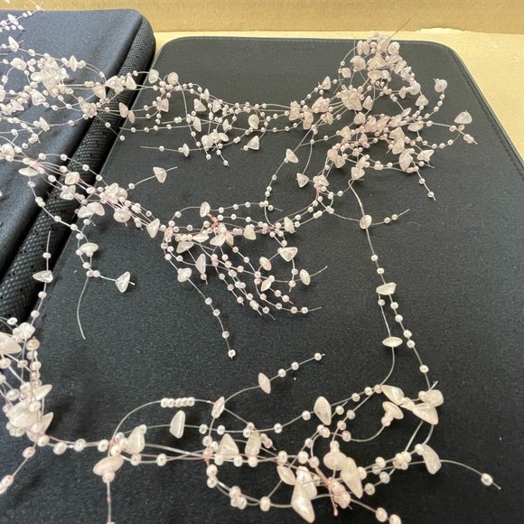 EUC Bead Spray String Decoration, Pink, Acrylic, 64" Long, Easter, Spring, Party - Picture 3 of 4